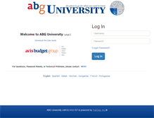 Tablet Screenshot of abgtraining.com
